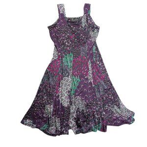 Creation Multi-color Midi A-Line Dress